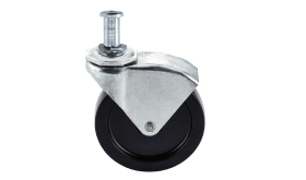#40 - 4" polyolefin wheel with threaded stem