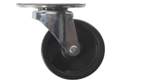 #66R- 2-1/2" polyolefin wheel with mounting bracket