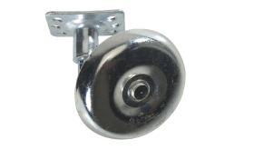 #66S - 3" steel wheel with mounting bracket